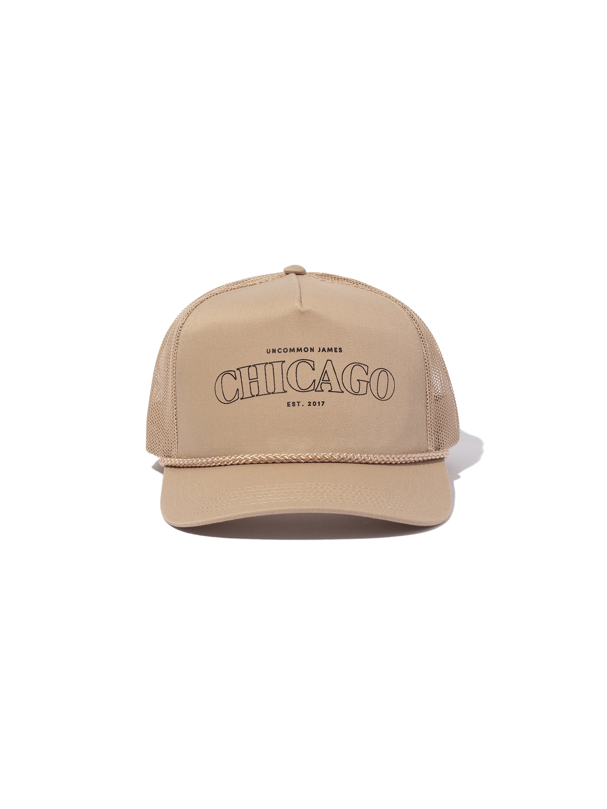 Chicago Trucker Hat | Beige | Product Image | Uncommon Lifestyle