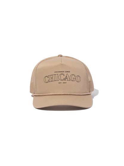 ["Chicago Trucker Hat ", " Beige ", " Product Image ", " Uncommon Lifestyle"]