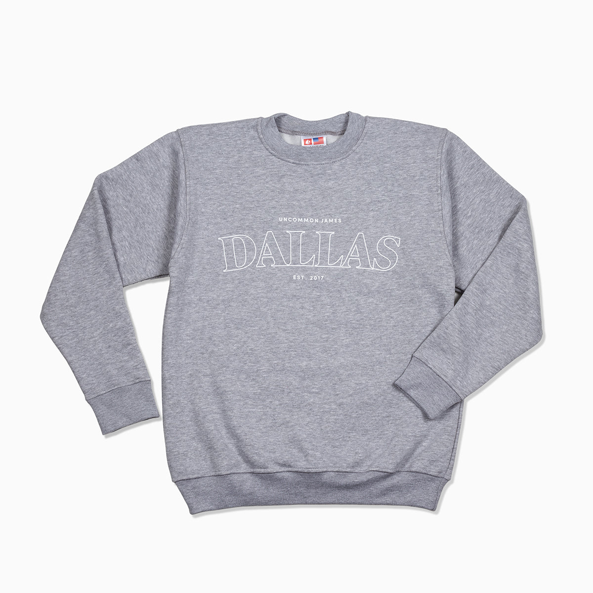 Dallas Sweatshirt | Ash | Product Image | Uncommon James