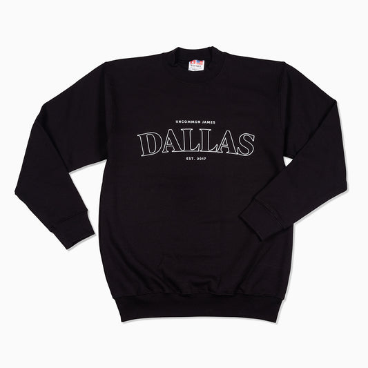 Dallas Sweatshirt | Black | Product Image | Uncommon James