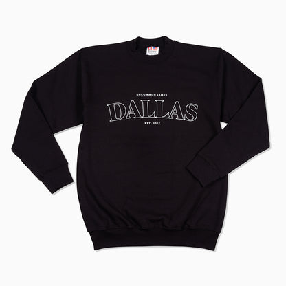 ["Dallas Sweatshirt ", " Black ", " Product Image ", " Uncommon James"]