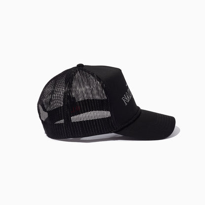 ["Nashville Trucker Hat ", " Black ", " Product Detail Image ", " Uncommon James"]