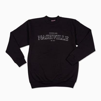 ["Nashville Sweatshirt ", " Black ", " Product Image ", " Uncommon James"]