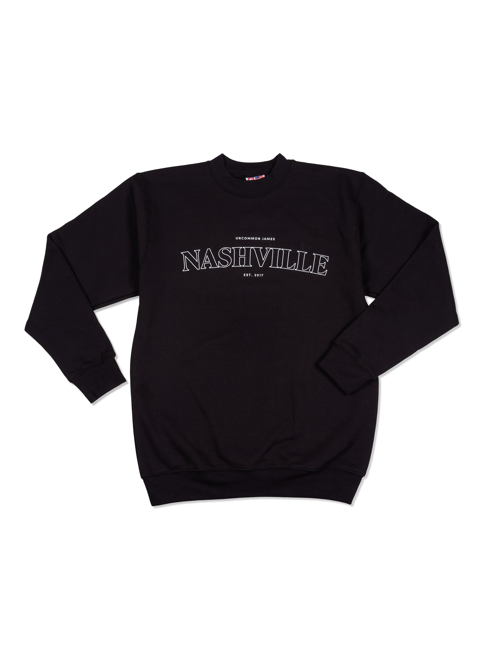 Nashville Sweatshirt | Black | Product Image | Uncommon James