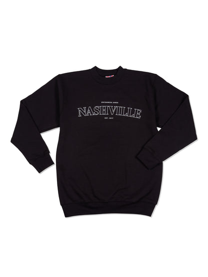 ["Nashville Sweatshirt ", " Black ", " Product Image ", " Uncommon James"]