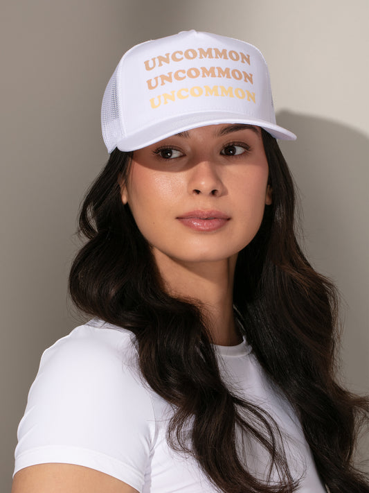 Uncommon Ombré Hat | White | Model Image 3 | Uncommon Lifestyle