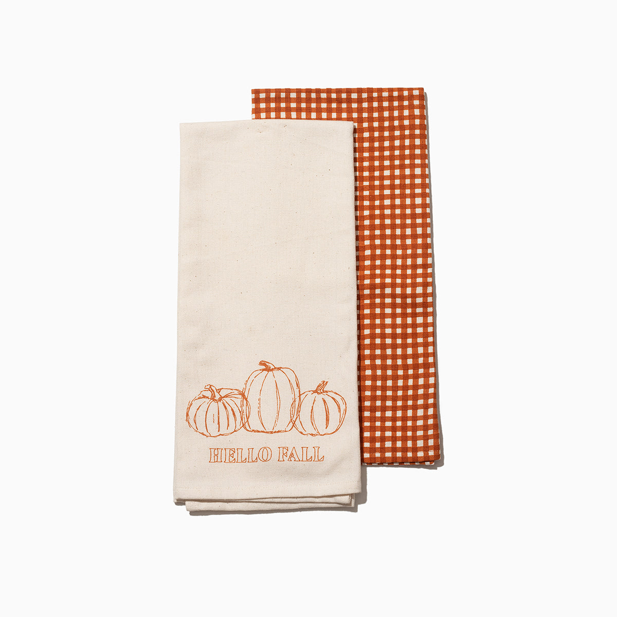 Hello Fall Dish Towels (set of 2) | Product Detail Image | Uncommon James Home