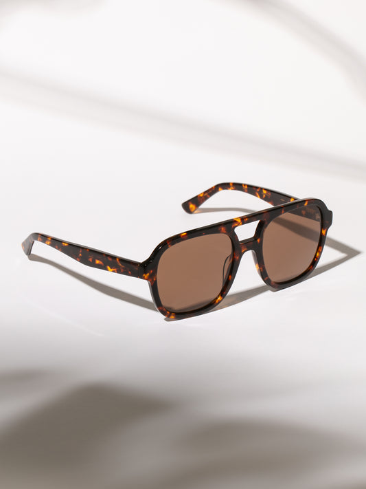 Retro Aviator Sunglasses | Tort | Product Image | Uncommon Lifestyle