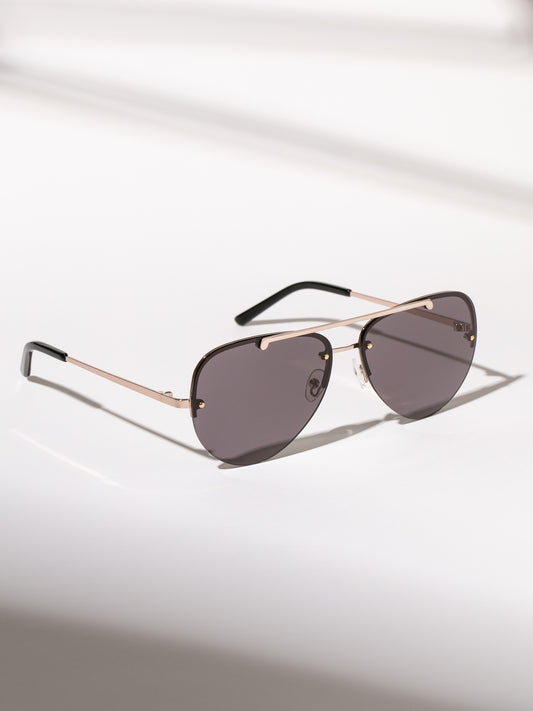 Straight Shooter Aviator Sunglasses | Gold | Product Image | Uncommon Lifestyle