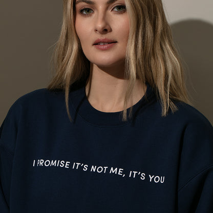 ["You're the Problem Sweatshirt ", " Navy ", " Model Image 3 ", " Uncommon Lifestyle"]
