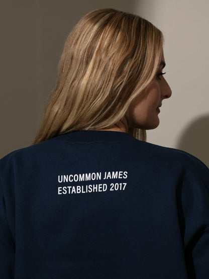 ["You're the Problem Sweatshirt ", " Navy ", " Model Image 4 ", " Uncommon Lifestyle"]