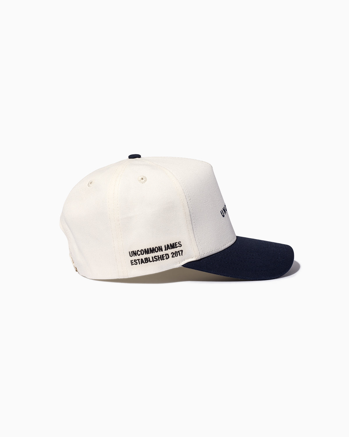 Simple Uncommon Trucker Hat | Navy/Cream | Product Detail Image | Uncommon Lifestyle