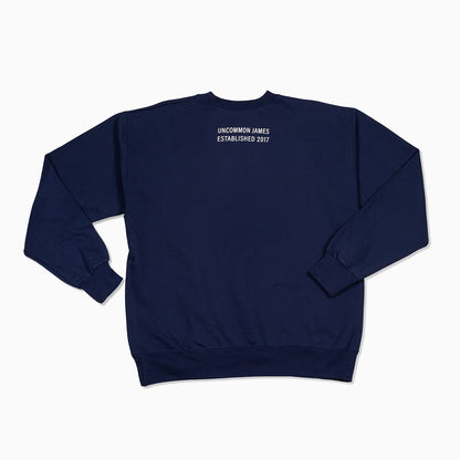 Unbothered Sweatshirt | Navy | Product Detail Image | Uncommon Lifestlye