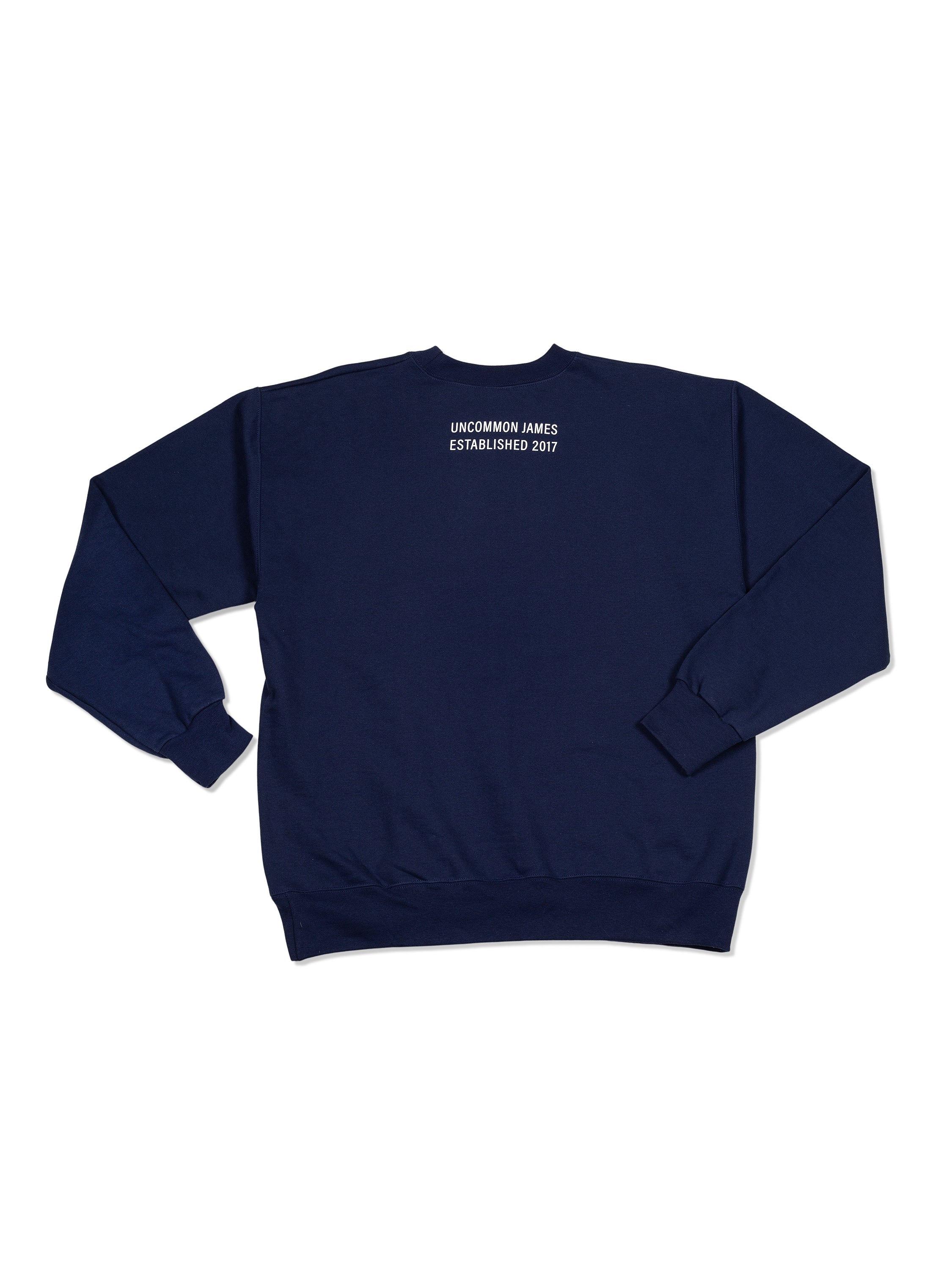 Unbothered Crewneck Sweatshirt in Navy | Uncommon Lifestyle