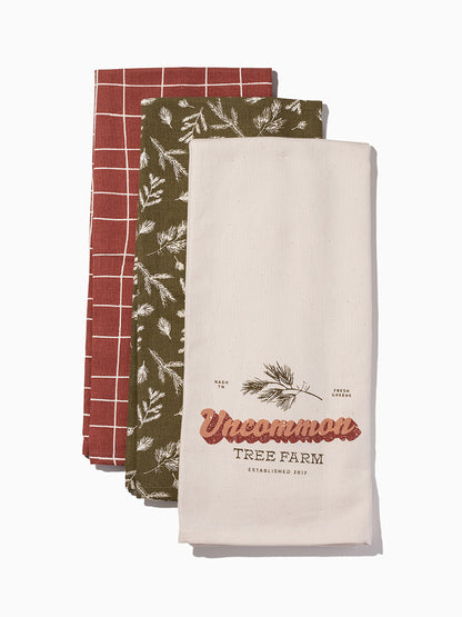 ["Tree Farm Dish Towels (Set of 3) ", " Product Image ", "  Uncommon Lifestyle"]