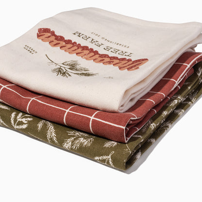 Tree Farm Dish Towels (Set of 3) | Product Detail Image 2 | Uncommon James Home