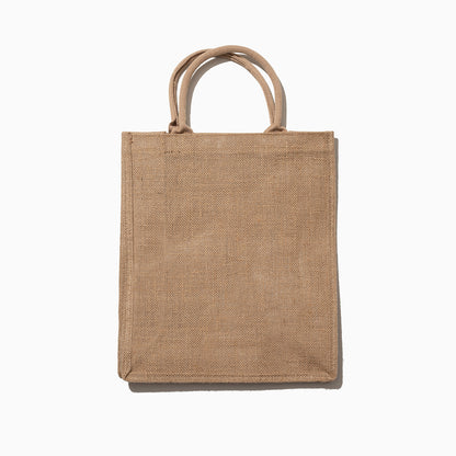 ["UJ Jute Tote Bag ", " Product Detail Image ", " Uncommon James Home"]