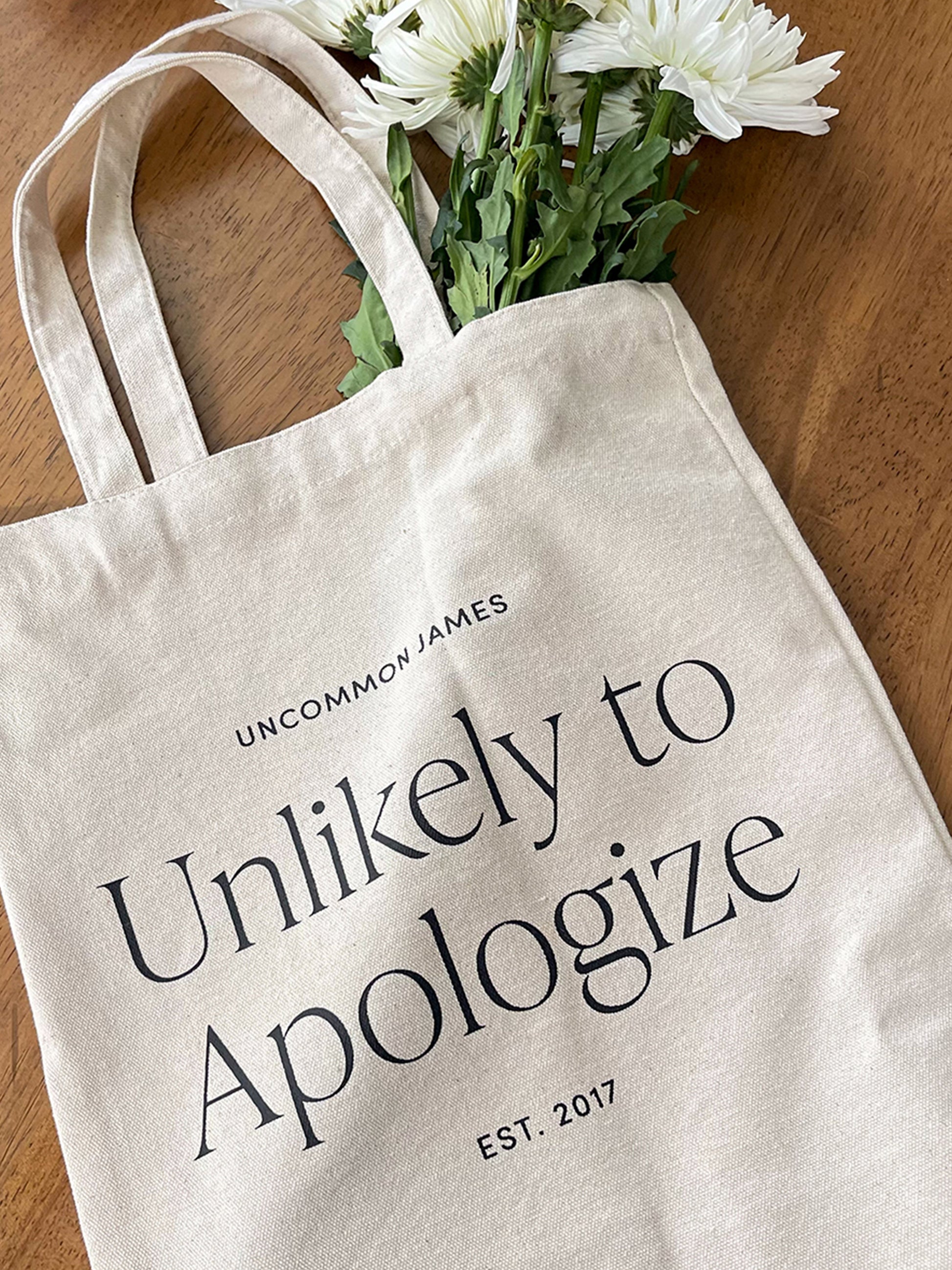 Motto Canvas Tote Bag | Lifestyle Image | Uncommon Lifestyle