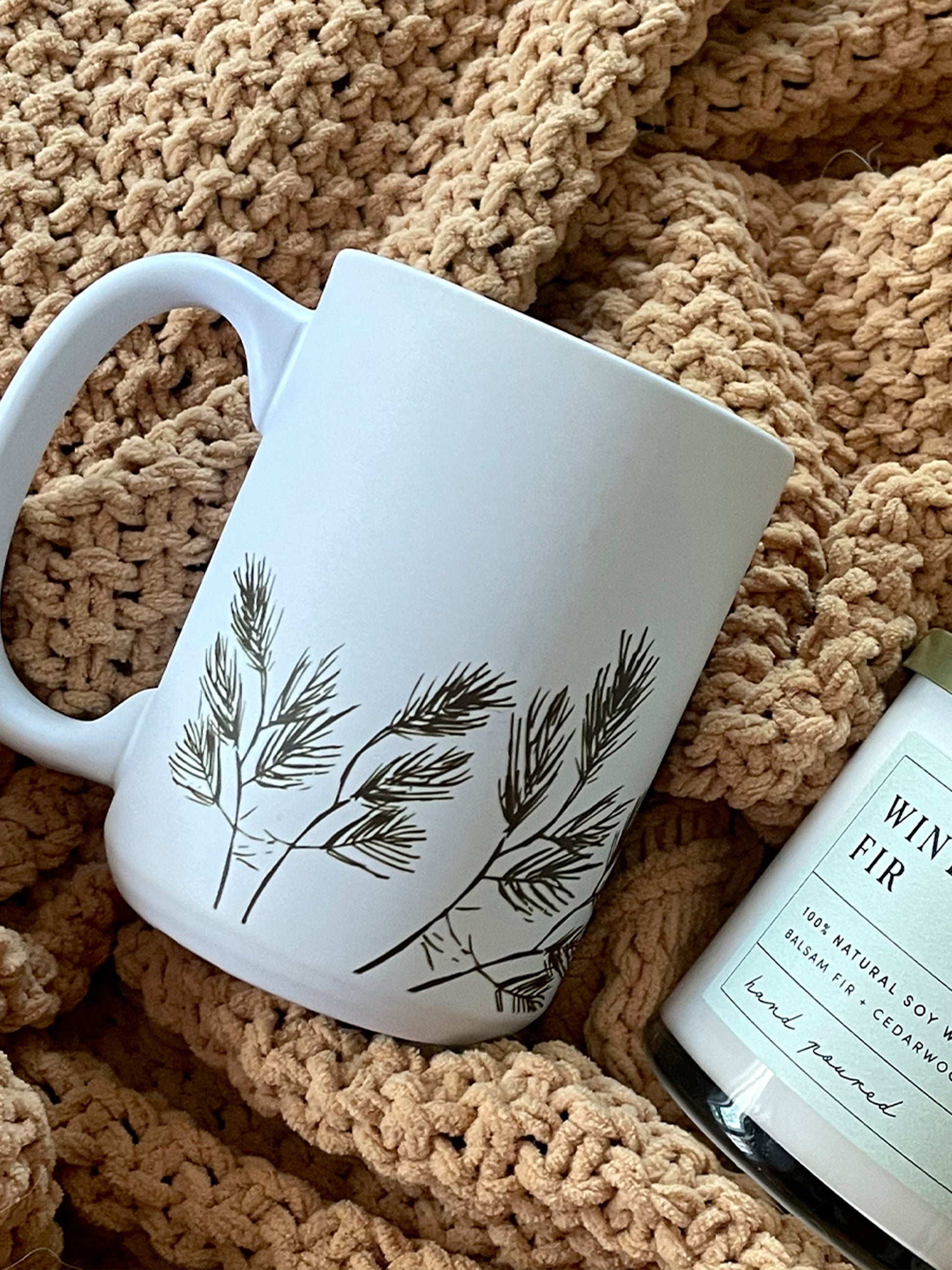 Winter Pine Ceramic Mug | Lifestyle Image 2 | Uncommon James Home