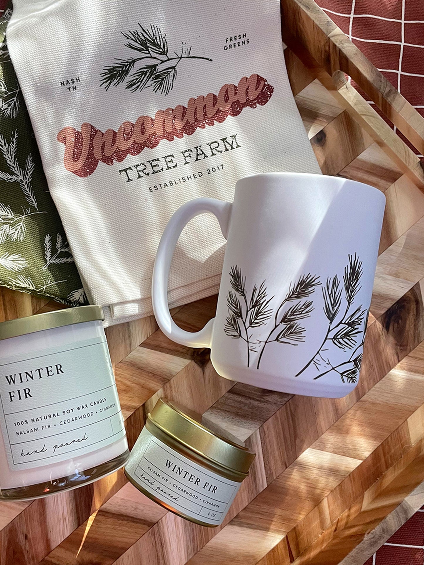 Winter Pine Ceramic Mug | Lifestyle Image 3 | Uncommon James Home