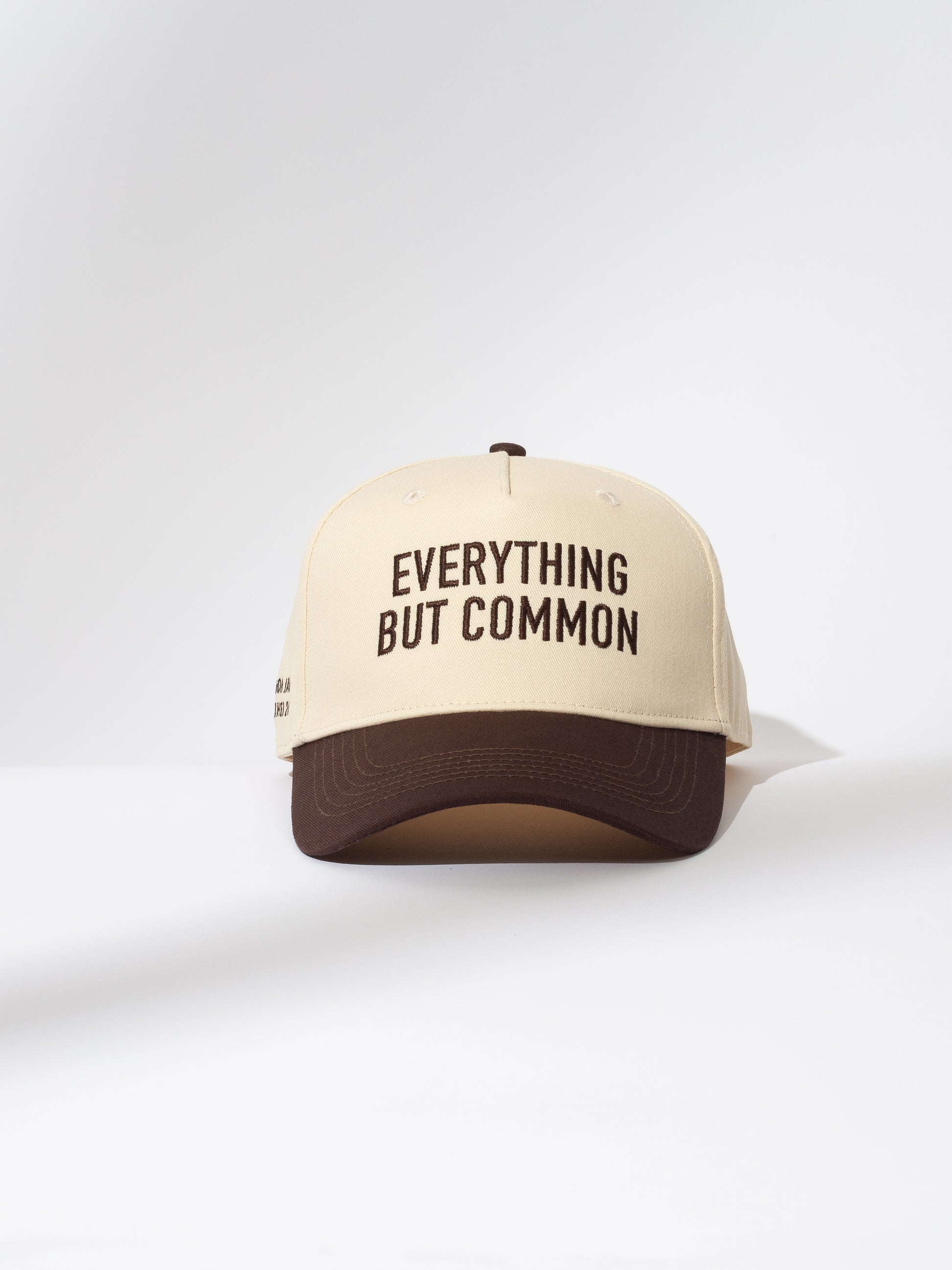 Everything But Common Trucker Hat | Ivory and Brown | Product Image | Uncommon Lifestyle