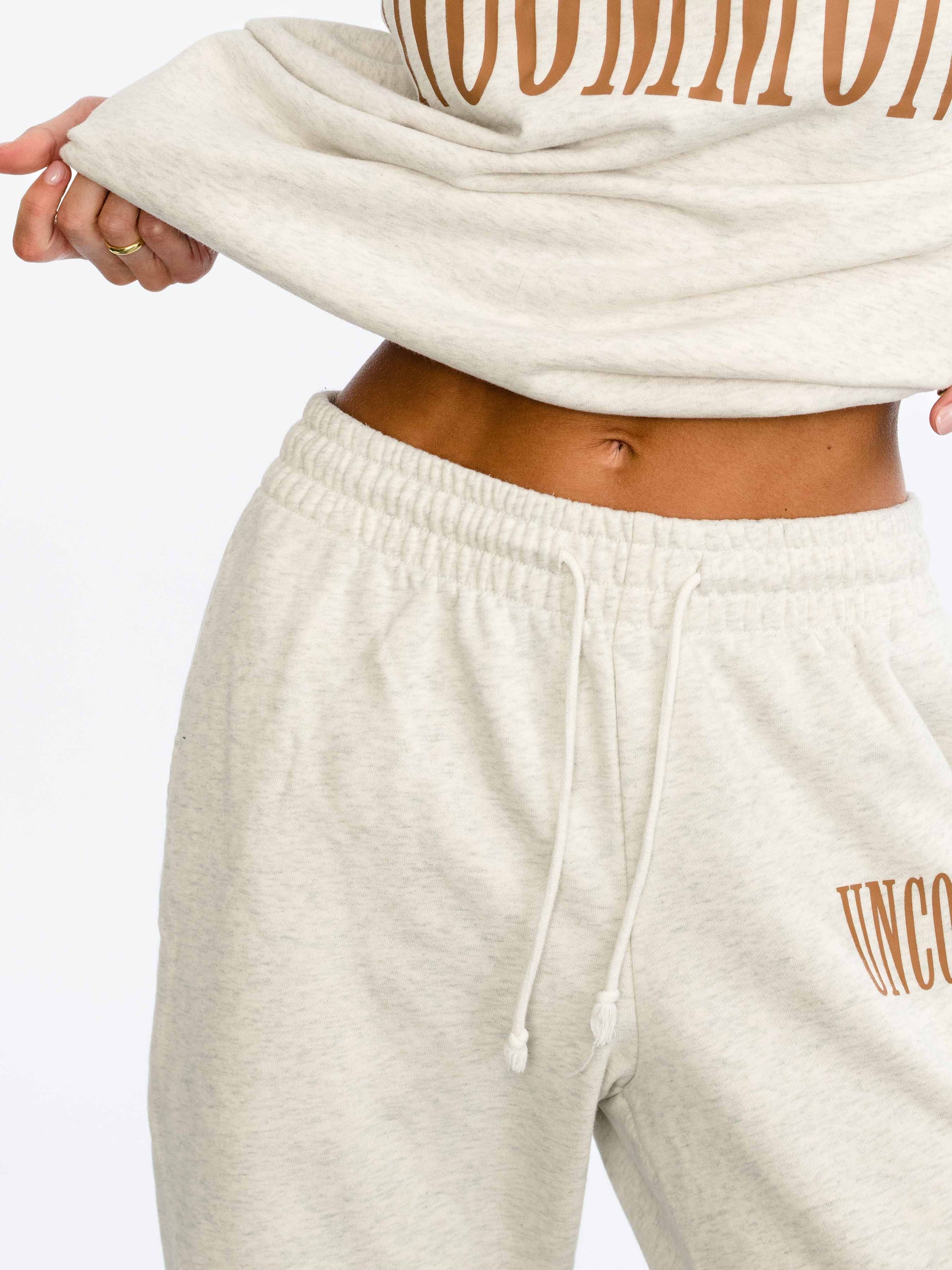 Forever Uncommon Sweatpants | Brown | Model Image | Uncommon Lifestyle