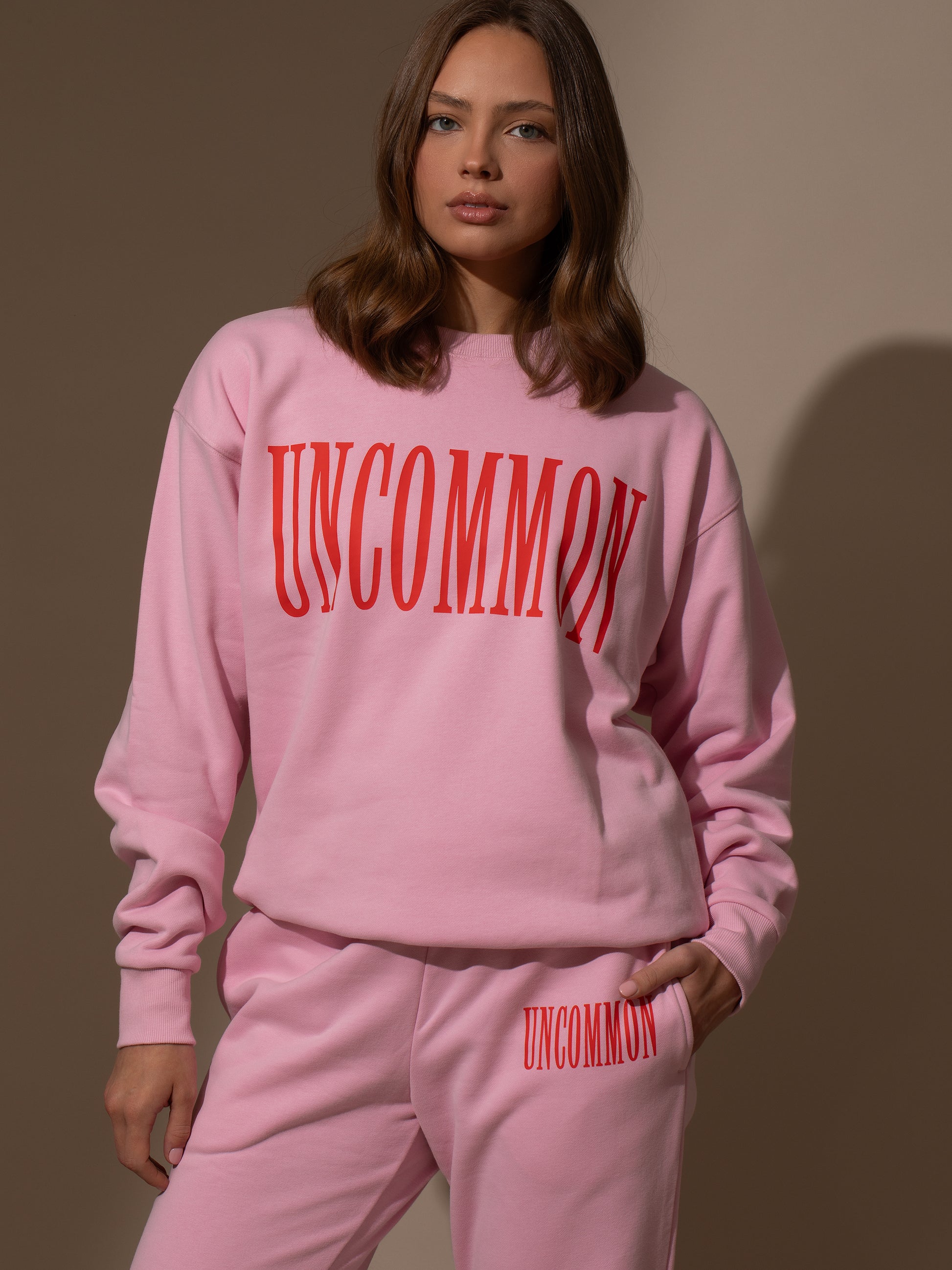 Forever Uncommon Sweatshirt |  Pink | Model Image | Uncommon Lifestyle