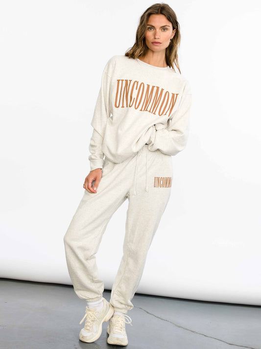 Forever Uncommon Sweatshirt |  Brown | Model Image | Uncommon Lifestyle