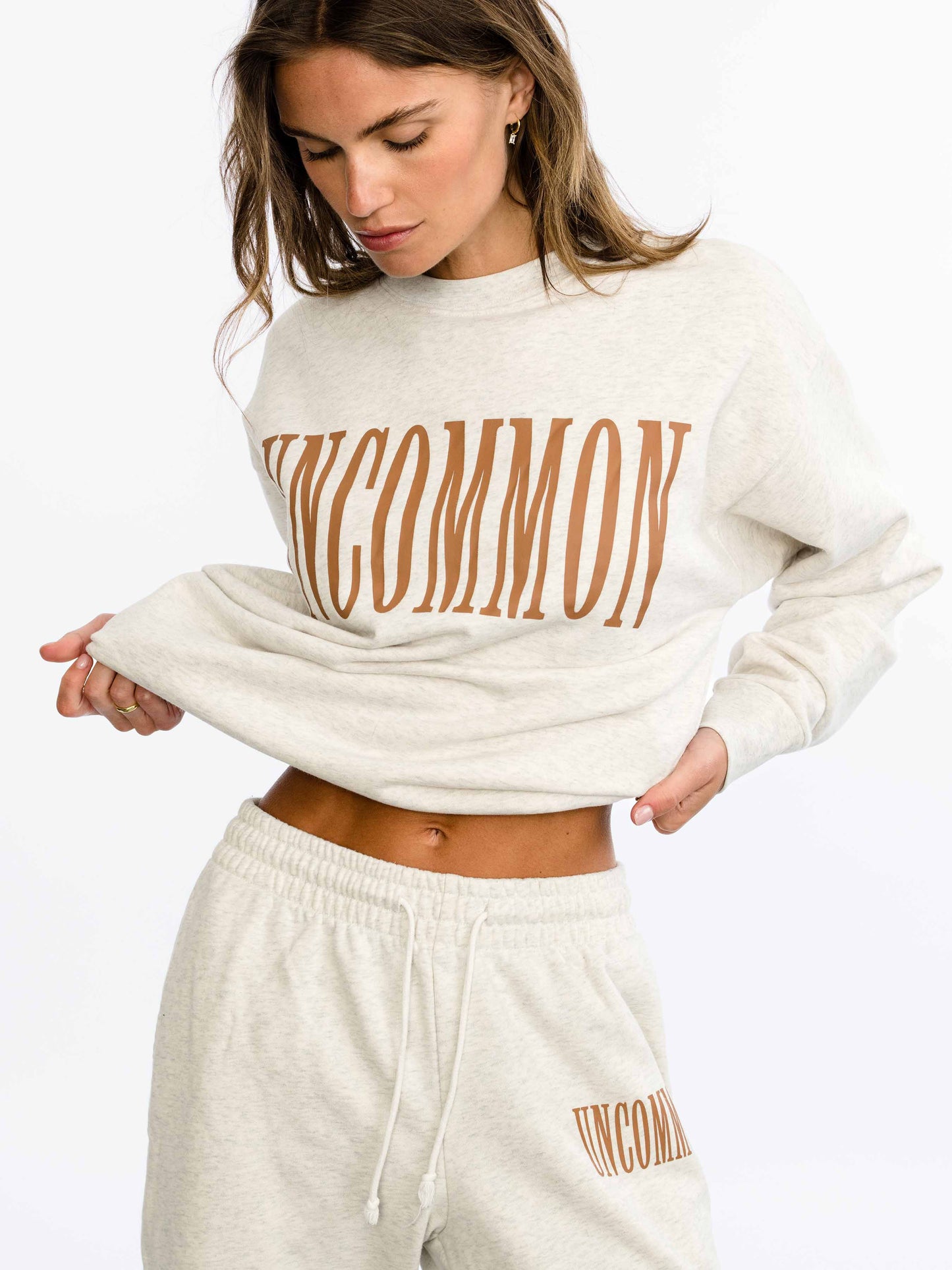 Forever Uncommon Sweatshirt |  Brown | Model Image | Uncommon Lifestyle