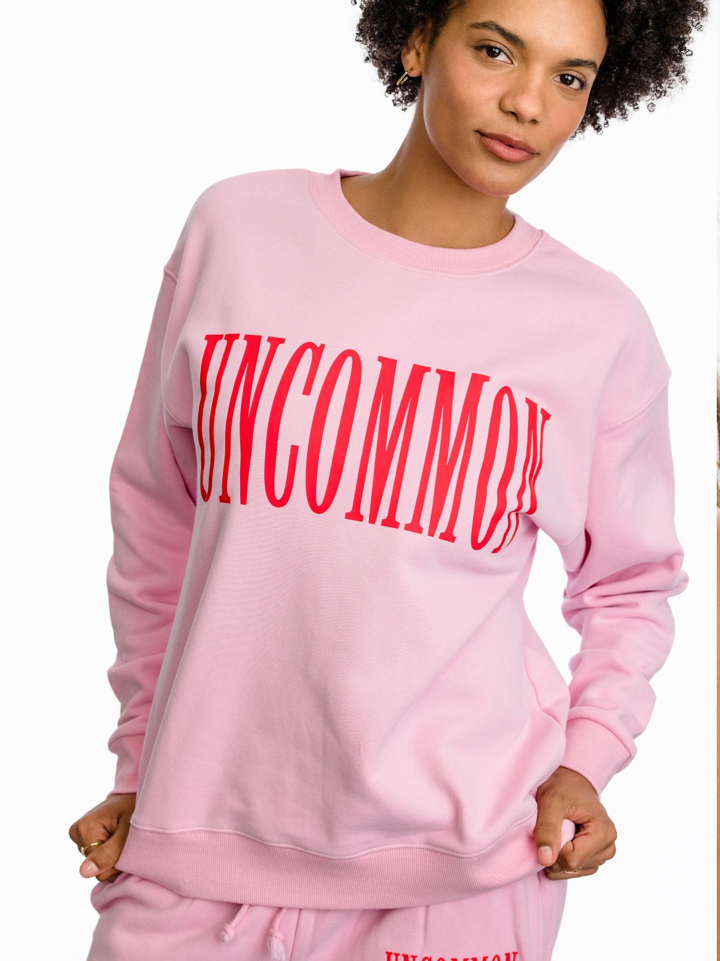 Forever Uncommon Sweatshirt |  Pink | Model Image | Uncommon Lifestyle