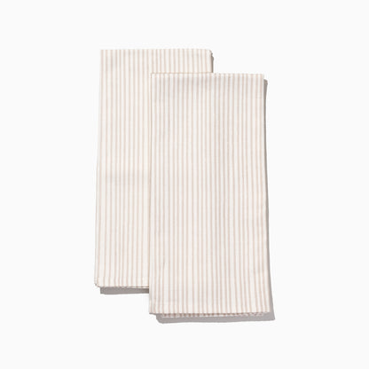 ["Tan Striped Dish Towel (Set of 2) ", " Product Image ", " Uncommon Lifestyle"]