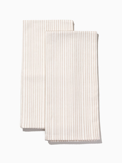 ["Tan Striped Dish Towel (Set of 2) ", " Product Image ", " Uncommon Lifestyle"]