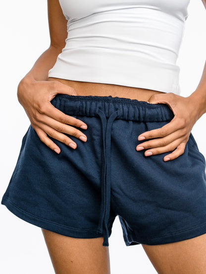 That Girl Sweat Short | Navy | Model Image | Uncommon Lifestyle