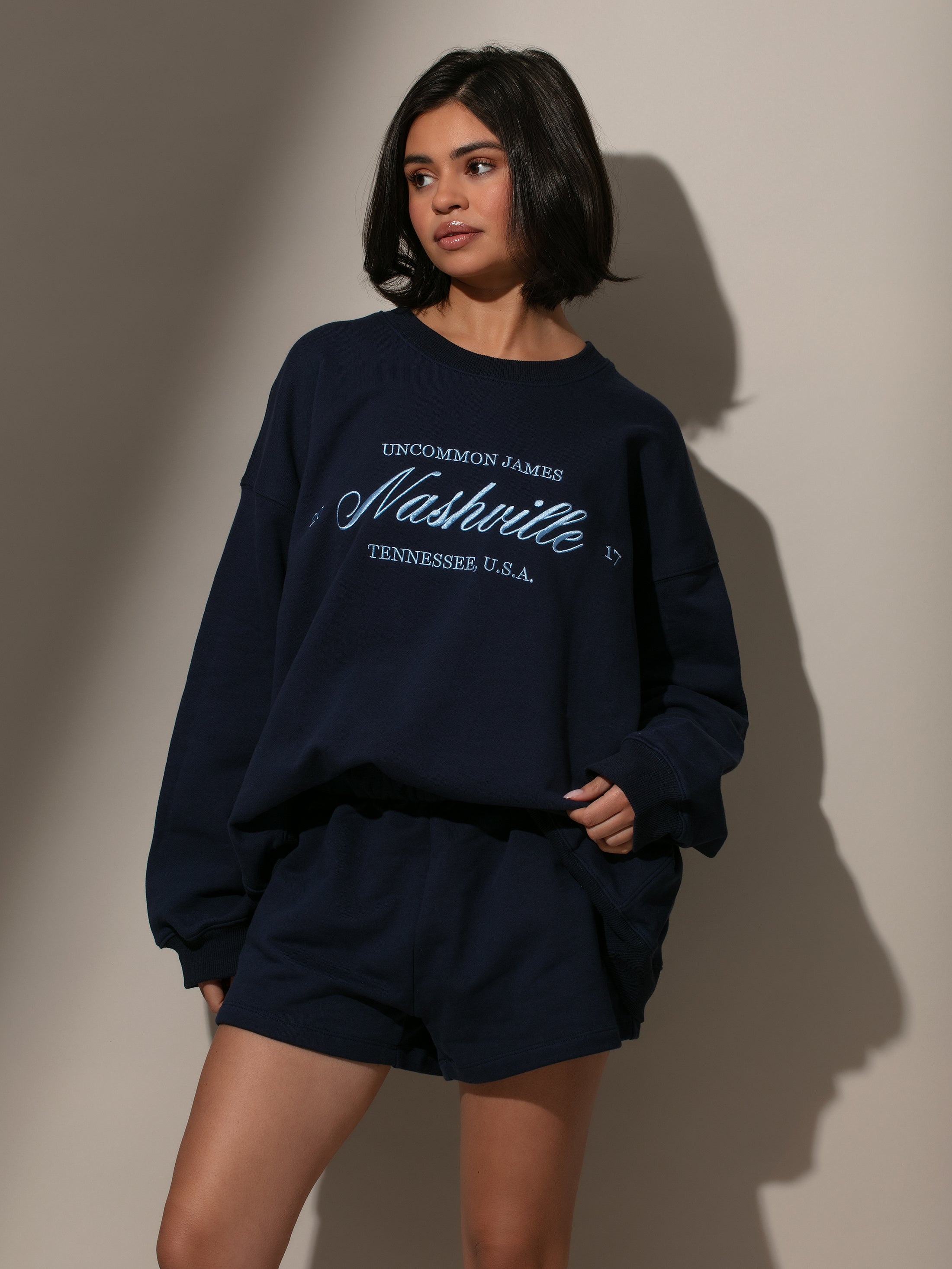That Girl Sweat Short in Navy and White | Uncommon Lifestyle – Uncommon ...
