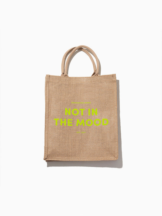 Not In The Mood Jute Tote Bag | Product Image | Uncommon Lifestyle