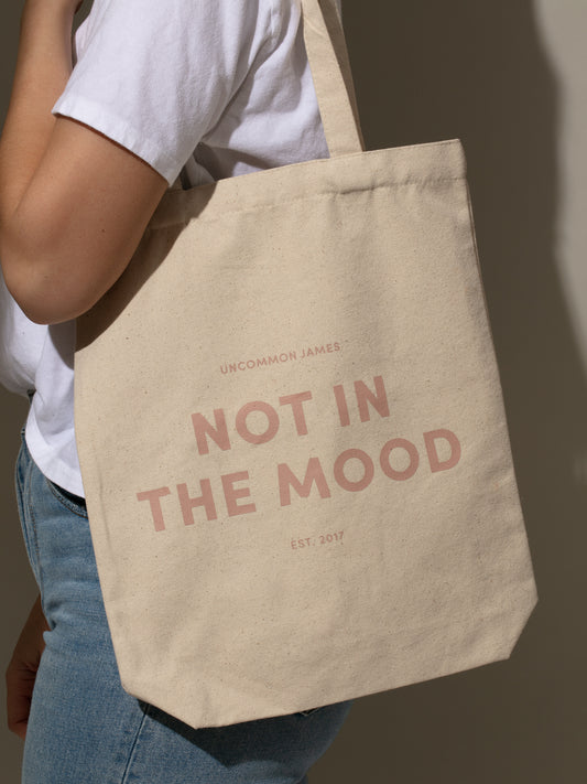 Not In The Mood Canvas Tote Bag | Model Image 2 | Uncommon Lifestyle