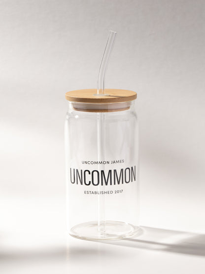 ["Uncommon Glass Travel Cup ", " Product Image ", " Uncommon Lifestyle"]