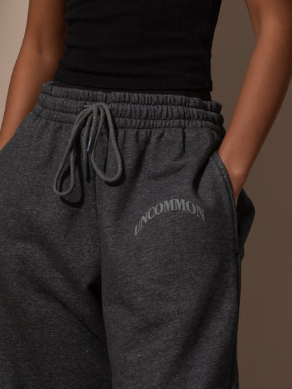 ["Keep It Casual Uncommon Sweatpants ", " Grey ", " Model Image ", " Uncommon Lifestyle"]