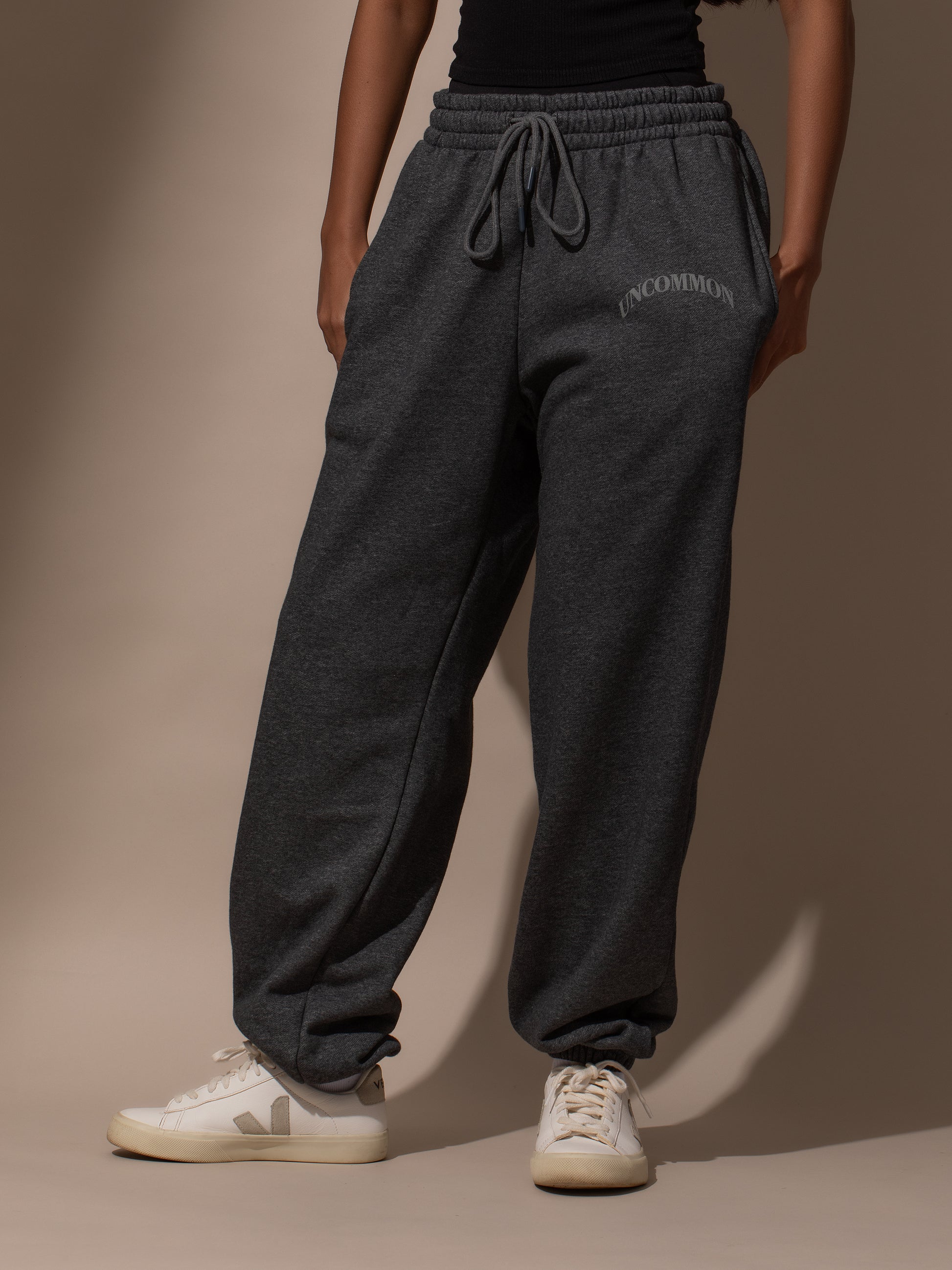 Keep It Casual Uncommon Sweatpants | Grey | Model Image | Uncommon Lifestyle