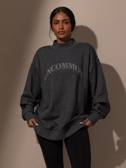Keep It Casual Uncommon Mockneck | Grey | Model Image | Uncommon Lifestyle