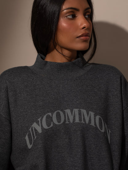 ["Keep It Casual Uncommon Mockneck ", " Grey ", " Model Image ", " Uncommon Lifestyle"]