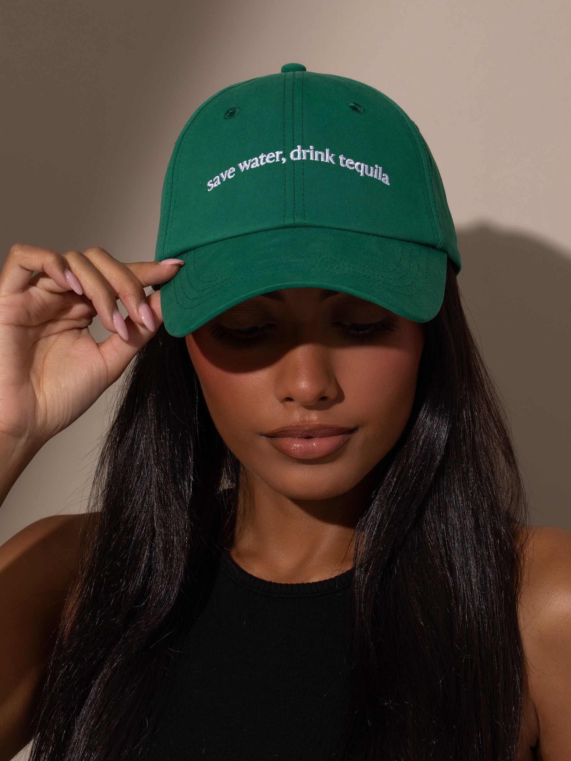 Tequila Baseball Hat | Green | Model Image | Uncommon Lifestyle