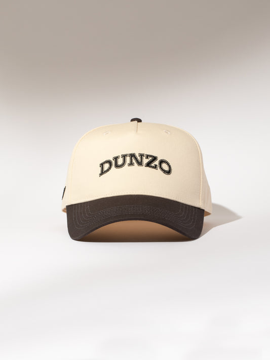 Dunzo Trucker Hat | Charcoal/Tan | Model Image | Uncommon Lifestyle