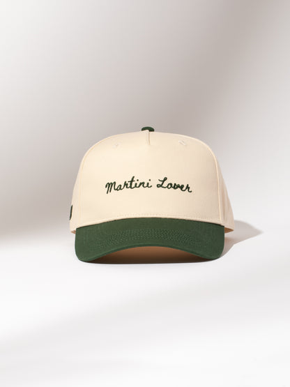 ["Martini Lover Trucker Hat ", " Green/Tan ", " Product Image ", " Uncommon Lifestyle"]
