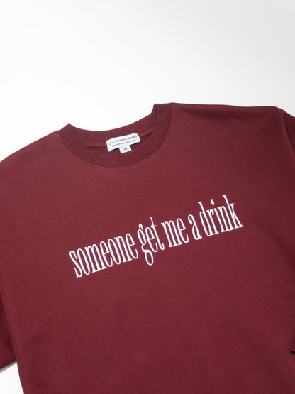 ["Need a Drink Sweatshirt ", " Burgundy ", " Product Image ", " Uncommon Lifestyle"]