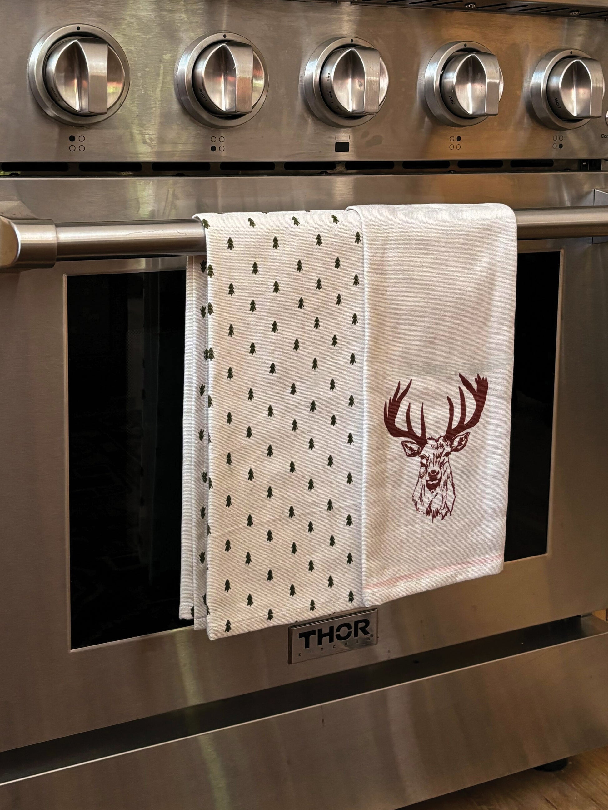 Winter Buck Dish Towel (Set of 2) | Lifestyle Image | Uncommon Lifestyle 