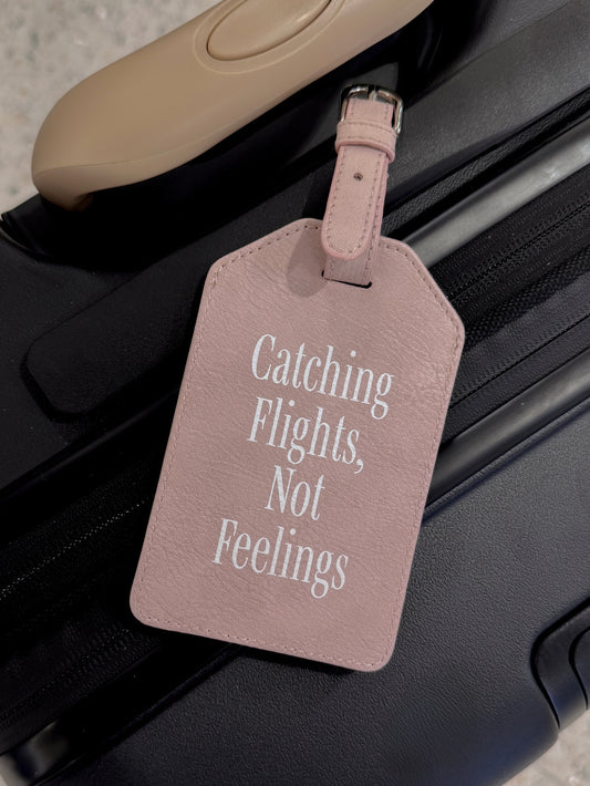 Flights Over Feelings Luggage Tag | Lifestyle Image | Uncommon Lifestyle