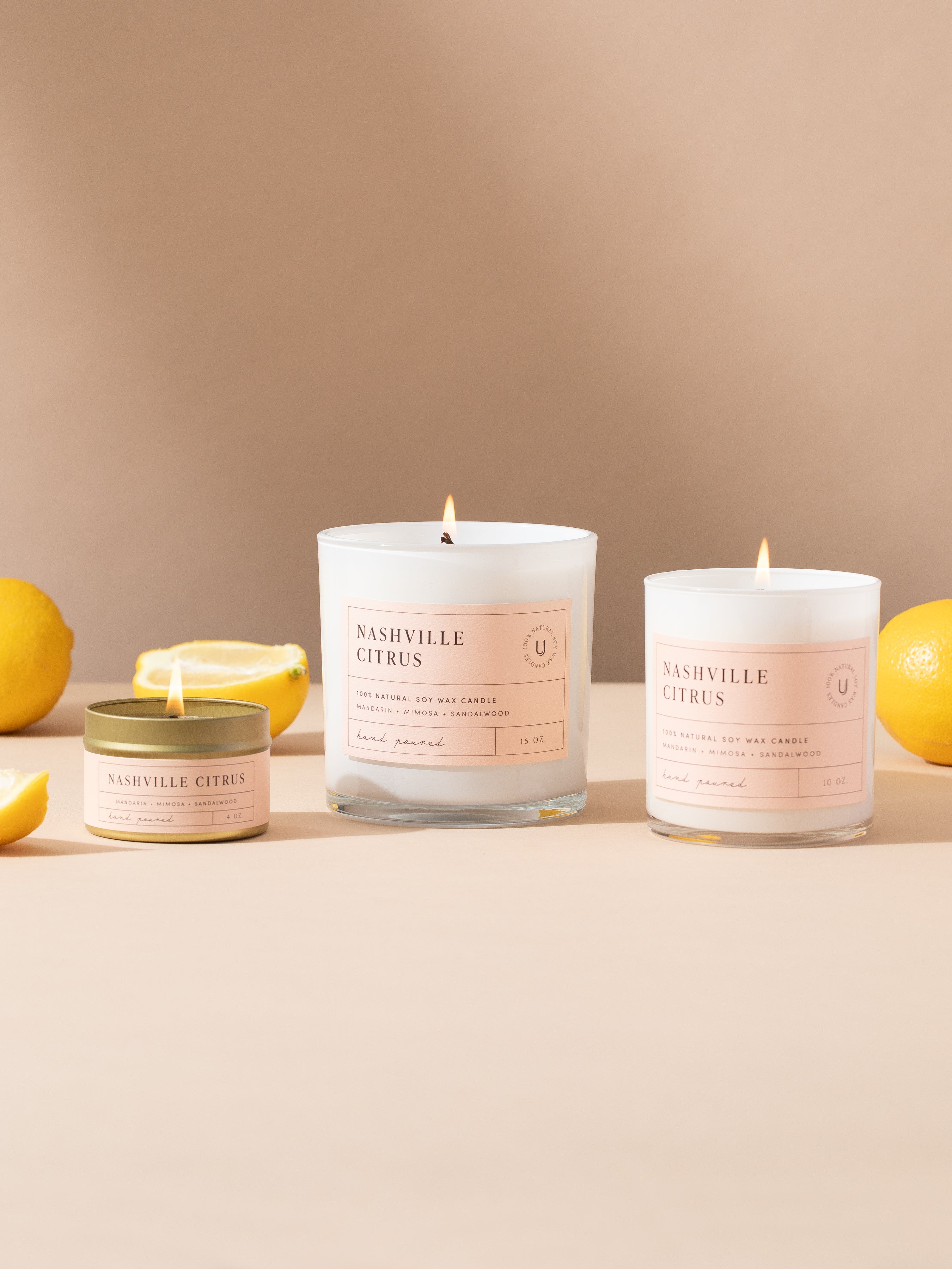 Nashville Citrus Soy Wax Candle | Lead and Nickel Free | Uncommon