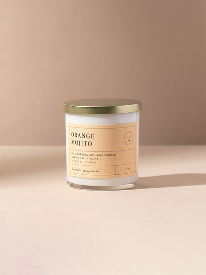 ["Orange Mojito Candle ", " 10OZ ", " Product Image ", " Uncommon Lifestyle"]