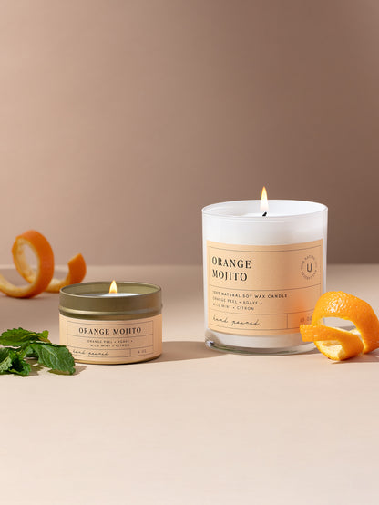 ["Orange Mojito Candle ", " 4OZ 10OZ ", " Group Image ", " Uncommon Lifestyle"]